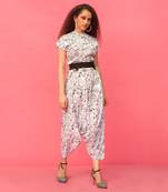 Drop crotch jumpsuit