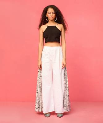 Side pleated pants 1