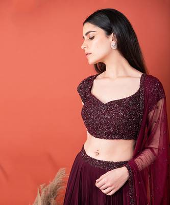 Maroon Lehenga Set 2