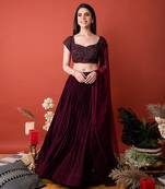 Maroon Lehenga Set