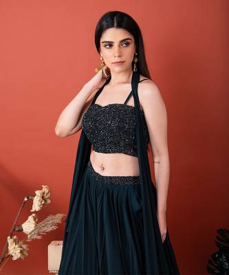 Dark Green Lehenga Set 2
