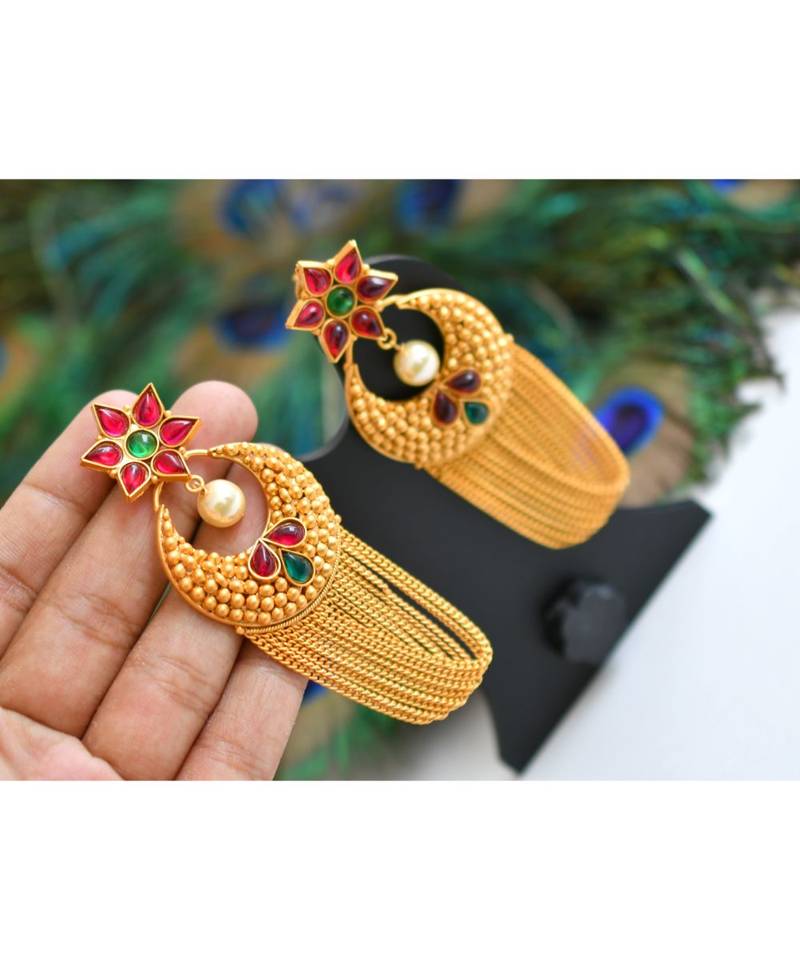 Gorgeous Matte Finish Blue Designer Earring-dj06341