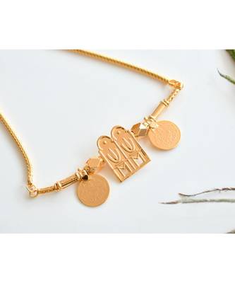 Gold Tone South Indian Style Naama Thiru-mangalyam / mangalsutra dj-33649 2