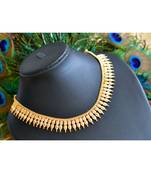 Gold tone designer kerala style necklace dj-33956