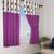 BIANCA Designer Textured Polyester Curtain In Fancy Modern Design With Eyelets  1pc 5 Feet (pure living) mix match wine