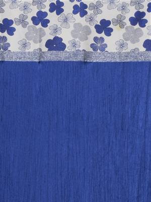 BIANCA Designer Textured Polyester Curtain In Fancy Modern Design With Eyelets  2pc 5 Feet (pure living) mix match blue 3