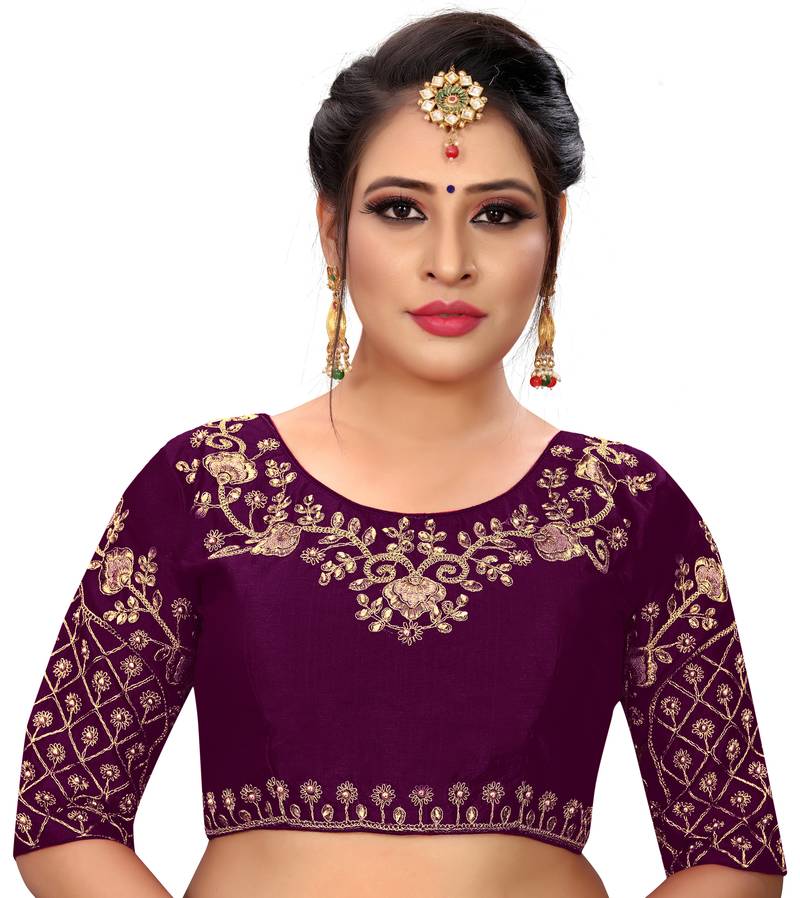 Sumaira Tex Women's embroidery and hand work designer readymade stitched blouse for saree and lehenga choli