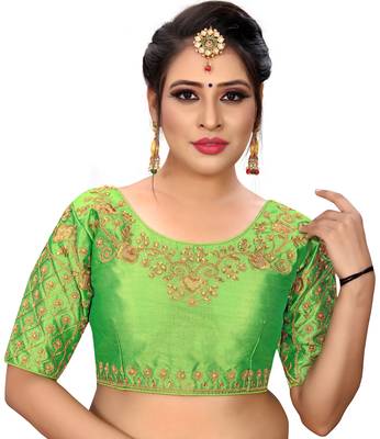 Sumaira Tex Women's embroidery and hand work designer readymade stitched blouse for saree and lehenga choli 1