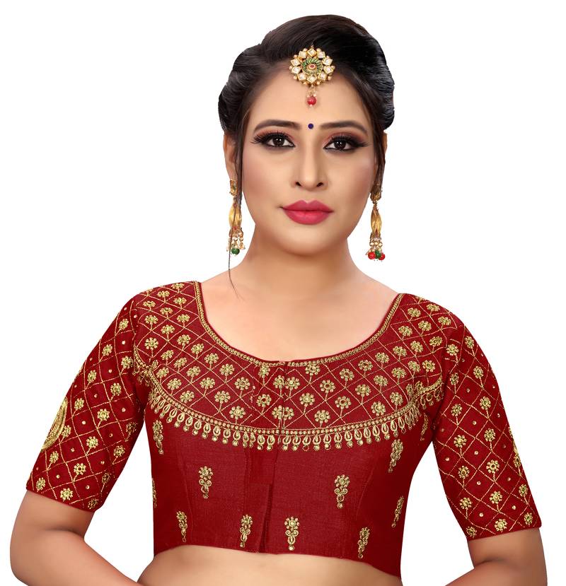 Sumaira Tex Women's embroidery and hand work designer readymade stitched blouse for saree and lehenga choli