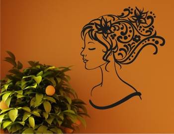 woman and flowers 1
