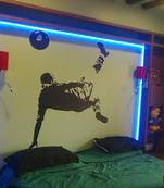 pele shot soccer wall decal