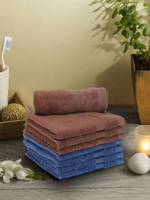BIANCA Ultra Soft Zero Twist 100% Cotton Towel (Hygro Tech)  8pc Face Towel (paradiso) solid chocolatenavy 1