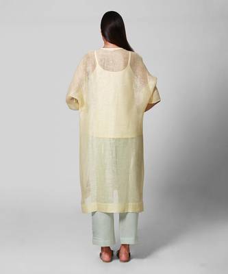 Lemon Embellished Kaftan Tunic Set 3