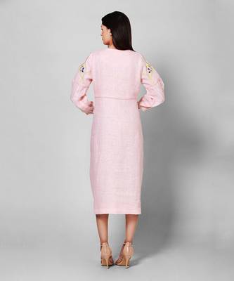 Light Pink Embroidered Dress 2
