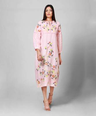 Light Pink Embroidered Dress 1