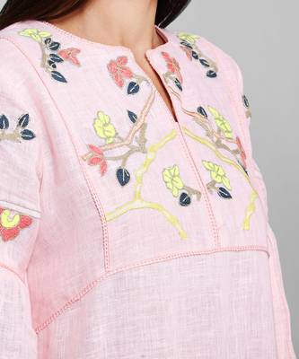 Light Pink Embroidered Dress 4