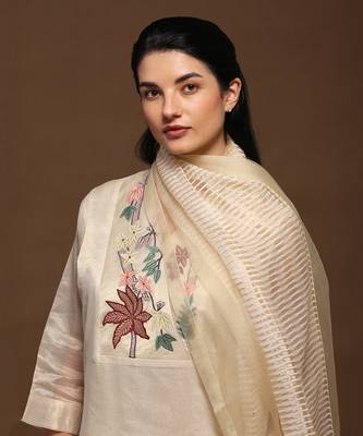Ivory Linen Kurta Set 5