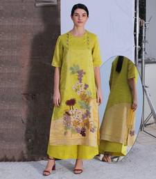 Mustard Silk Kurta Set