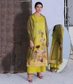 Mustard Silk Kurta Set