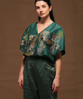Black Linen Shirt And Pant Set 2