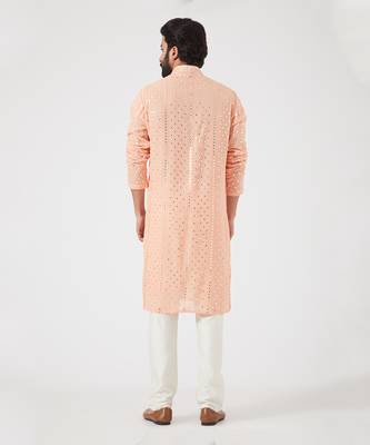 Pink Georgette Kurta 2