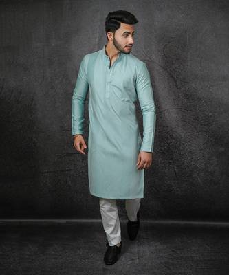 Mint Hand Pleated Kurta 3
