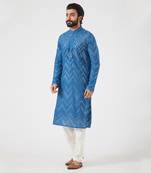 Cobalt Blue Georgette Kurta