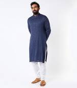 Cobalt Blue Chikankari Kurta
