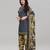 Grey Printed Crepe Unstitched Women'S Dress Material
