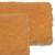 BIANCA Thick Shaggy Anti Slip Bath Mat  2pc Large (yakuza) solid clay