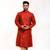 Erach India Men Solid Jacquard Straight Kurta(Maroon)