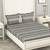KOPA 100% Pure Cotton Double Bedsheet With 2 Pillow Covers  3pc set (castillo) stripe grey