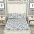 KOPA 100% Pure Cotton Double Bedsheet With 2 Pillow Covers  3pc set (castillo) floral blue