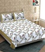 Vastravilla Rajasthani Jaipuri Prints Cotton Bed Sheet For Double Bed With Two Pillow Cov er Size 90 x 100 Inch