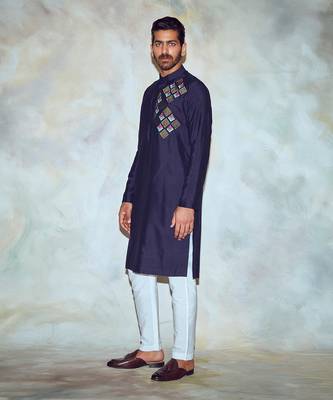 Dark Blue Kurta 1