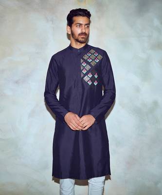 Dark Blue Kurta 3
