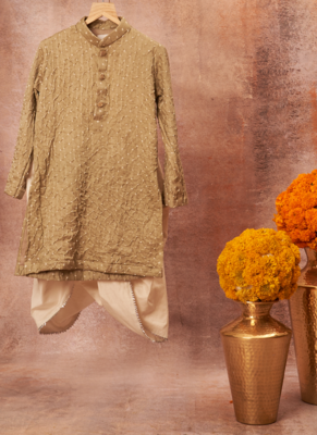 Bandhani Kurta With Dhoti Set 5