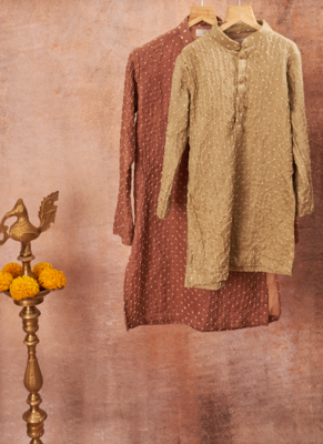 Bandhani Kurta With Dhoti Set 6