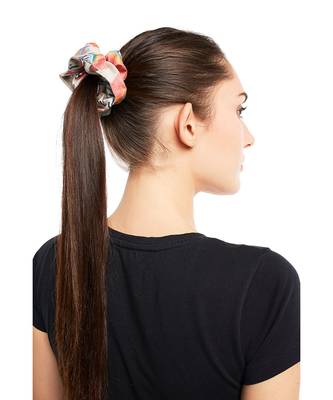 Payal Singhal Set of 5 Assorted Velvet Scrunchies in Signature Prints 2