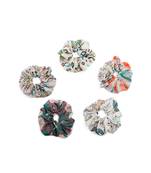 Payal Singhal Set of 5 Assorted Silkmul Scrunchies in Signature Prints