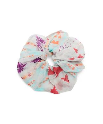 Payal Singhal Set of 3 Assorted Organza and Silkmul Scrunchies in Signature Prints 3