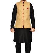 Men's Black Matching With Gold Jacket