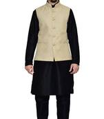 Men's Black Matching With New Gold Jacket