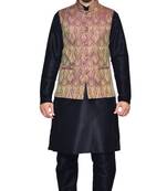 Men's Black Matching With Purple Jacket