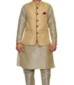 men's Double Tone Matching With Gold Jacket