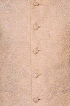 Men's Brown Kurta Gold Pyjami With New Gold Jacket