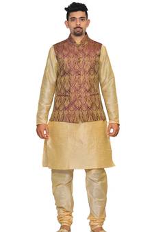 Men's Double Tone Matching With Purple Jacket