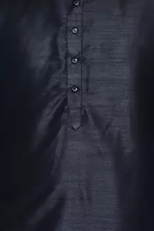 Men's Balck Matching Kurta Pyjama Set