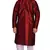 Men's Maroon Kurta with white Churidhar