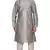 Men's Silver Kurta with Cream Churidhar